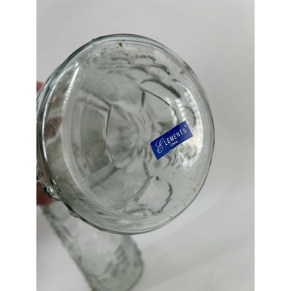 Vintage Elements Fruit Embossed Glass Canisters with Wire Flip Top 10